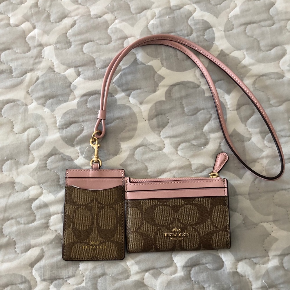 Coach Lanyard and Mini Wallet